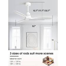 white ceiling fan with remote control