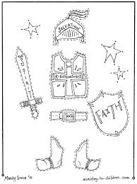 Our church has primary songs that they can learn to help them remember these. Armor Of God Coloring Pages