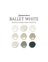 Ballet White Paint Palette Benjamin