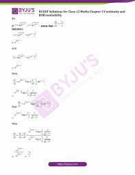 NCERT Solutions for Class 12 Maths Chapter 5 Continuity and  Differentiability Exercise 5.6 - Download Free PDFs