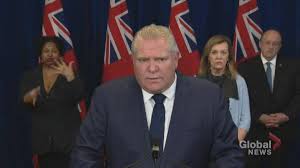 Premier doug ford is set to make the announcement at 3 pm doug ford. Coronavirus Premier Doug Ford Says Ontario Will Release Covid 19 Projection Numbers On Friday Globalnews Ca