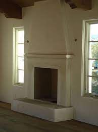 Plaster Mantle Stucco Fireplace