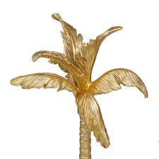 Novogratz Gold Polystone Palm Tree
