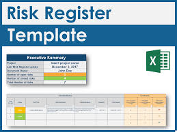 Risk Assessment Matrix And Risk Issue Register Templates