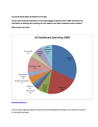 Pie Chart Us Healthcare Spending 2009 Ielts Training