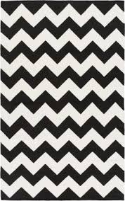 black and white chevron rug at rug studio