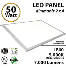 Led Panel Light 2x4 50w 5000k 7000