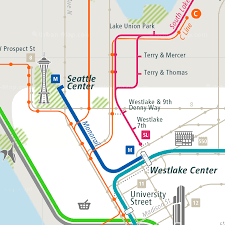 seattle rail map city train route map