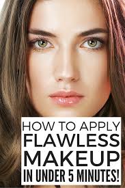 how to apply flawless makeup in 5