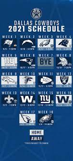 2021 Dallas Cowboys schedule wallpaper ...