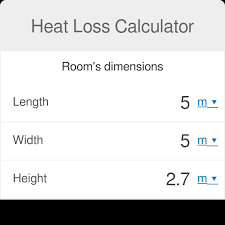 Heat Loss Calculator Btu Calculator