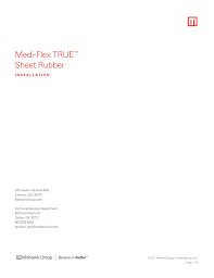 Medi Flex True Sheet Rubber Manualzz Com