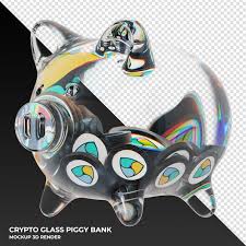 Nem Xem Coin In Clear Glass Piggy Bank