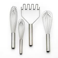 This 6 pieces stainless steel kitchen utensil set is specially designed to give you rich cooking experience. Stainless Handle Whisks Liberty Tabletop Whisk Made In The Usa