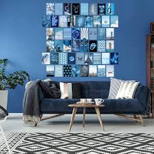 50pcs blue neon wall collage kit