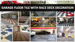 attractive design of garage floor tile