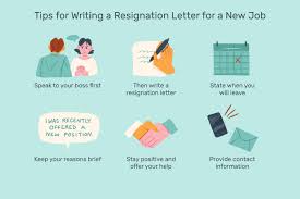 resignation letter exle for a new