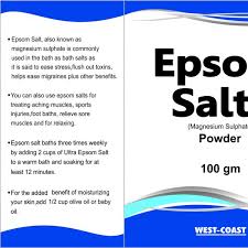Read more about how an epsom salt bath can help relieve your baby's itchy rash. Epsom Salts West Coast Pharmaceuticals