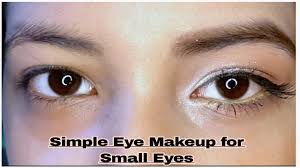 simple eye makeup for small eyes