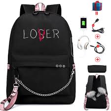 usb charging backpack women book bag