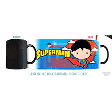 chibi superman morphing mugs