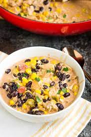 Creamy Chicken Chili With Black Beans gambar png