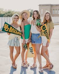 T's football season ladies and if you aren't excited about the game, you should at least be excited about your game day outfit! Baylor Game Day Outfit Inspiration Baylor Fashion Baylor Outfits Senior Photoshoot
