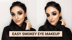 black smokey eye makeup tutorial