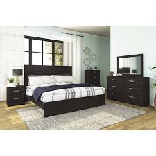 Packages make it easy to complete your bedroom without the headache of shopping for pieces separately. Cambell Black 7 Pc King Bedroom Package Bedroom Bedroom Bedroom Sets Master Bedroom Powerbuy Wg R Furniture