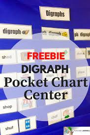 Digraph Pocket Chart Center Free Free Teaching Resources
