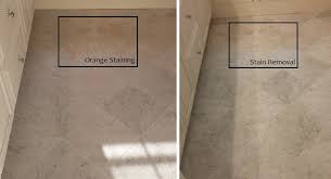 marble floor stain removal