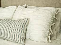 how to sew ruched fabric pillow shams