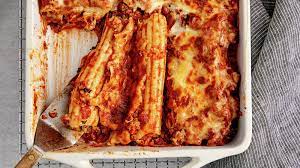 cheesy ground beef manicotti recipe