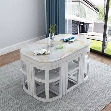 Expandable dining tables are always good to have in the house. Marble Solid Wood Dining Table And Chair Combination Hidden Dining Chair Modern Shopee Malaysia
