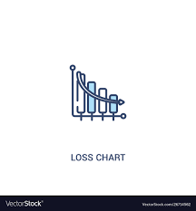Loss Chart Concept 2 Colored Icon Simple Line
