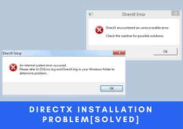 directx installation problem fixed