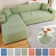 jacquard soild color sofa covers