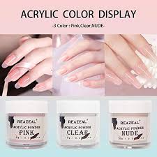 Find great deals on ebay for acrylic nail powder liquid kit. Acrylic Powder And Liquid Set Of 3 Colors Clear Pink White Diy Nail Art Nail Extension Non Yellow Formula Long Wear Reazeal Pricepulse