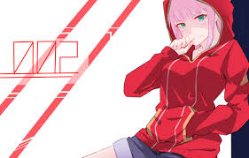 I don't own any of the original drawings of the characters or backgrounds. Zero Two Desktop Wallpaper 1920x1080