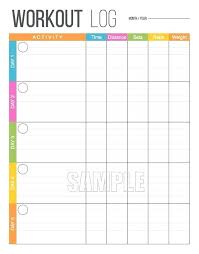 Fitness Diary Template Metabots Co