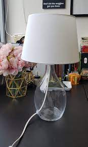 Ikea Bran Clear Glass Table Lamp Base