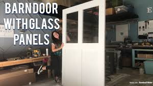 barn door with glass diy barndoor