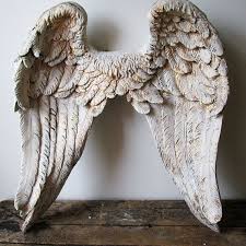 Large Angel Wings Wall Sculpture Hand