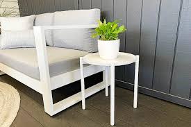 Inspo Side Table 4 Leg White Outdoor