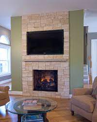 Stone Veneer Fireplace Tv Niche
