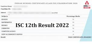 isc result 2022 cl 12th semester 2