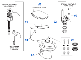 American Standard Toilet Repair Parts