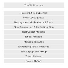 course for makeup artists