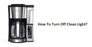 ninja coffee maker how to turn off