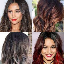 Here she shows off red locks in a sleek and straight style. 35 Sexy Black Hair With Highlights You Need To Try In 2020